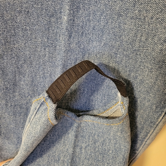 Vintage NWT 90s Stirrup Jeans High Rise Tapered Leg Stretch Medium Wash Denim 29 - Picture 8 of 9